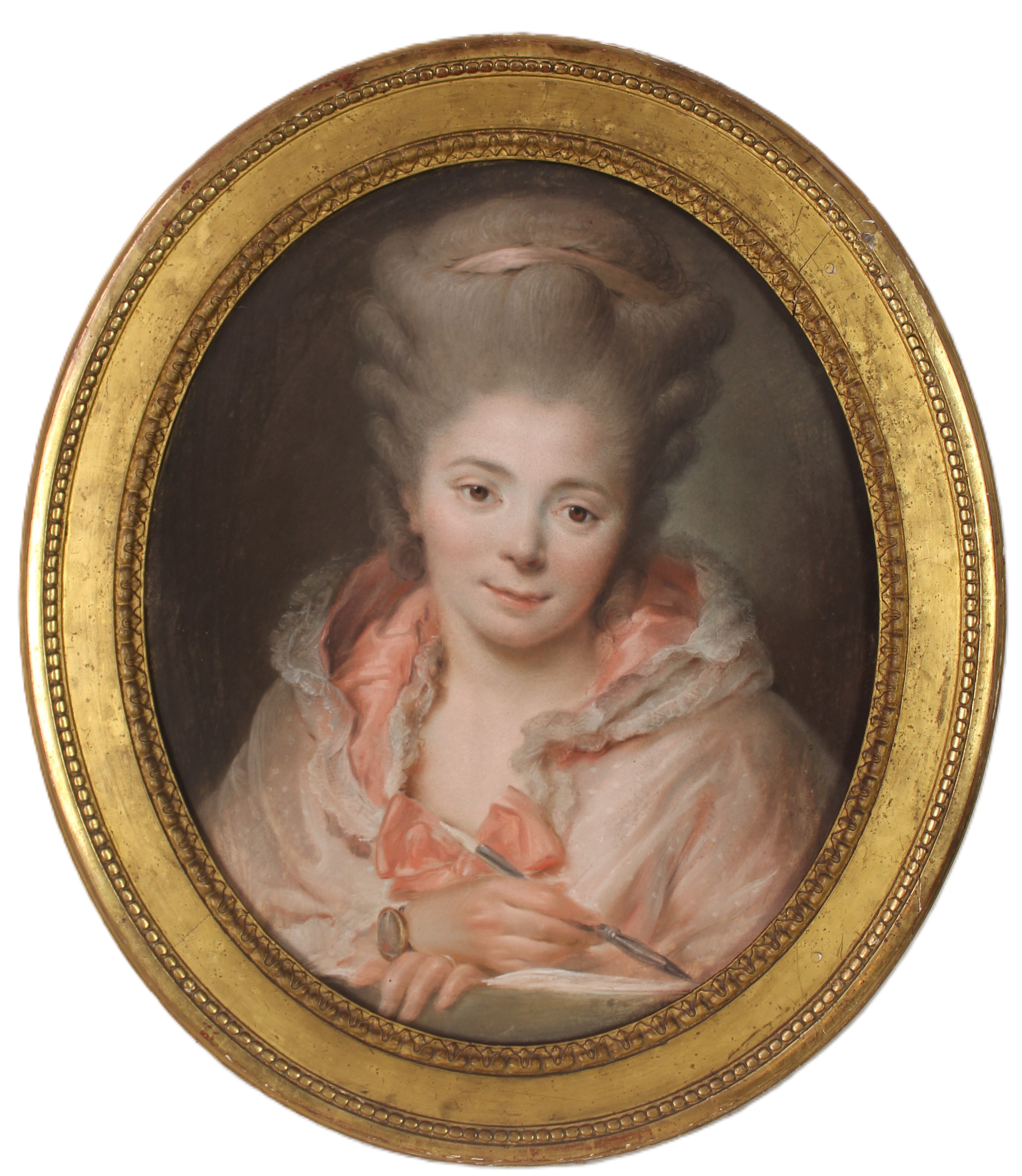 Autoportrait artiste femme pastel vers 1770