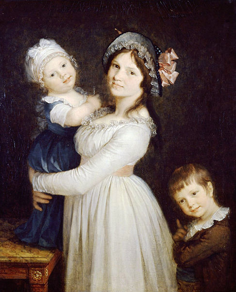 "Madame Georges Anthony et ses deux fils", Pierre-Paul Prud'hon, 1796, huile sur toile, 98 × 81 cm, Musée des Beaux-Arts de Lyon